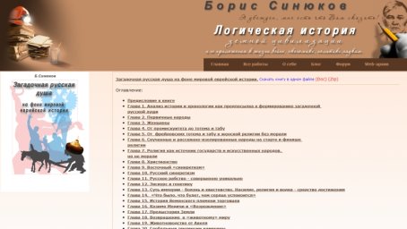 Борис Синюков. Загадочная русская душа на фоне мировой еврейской истории